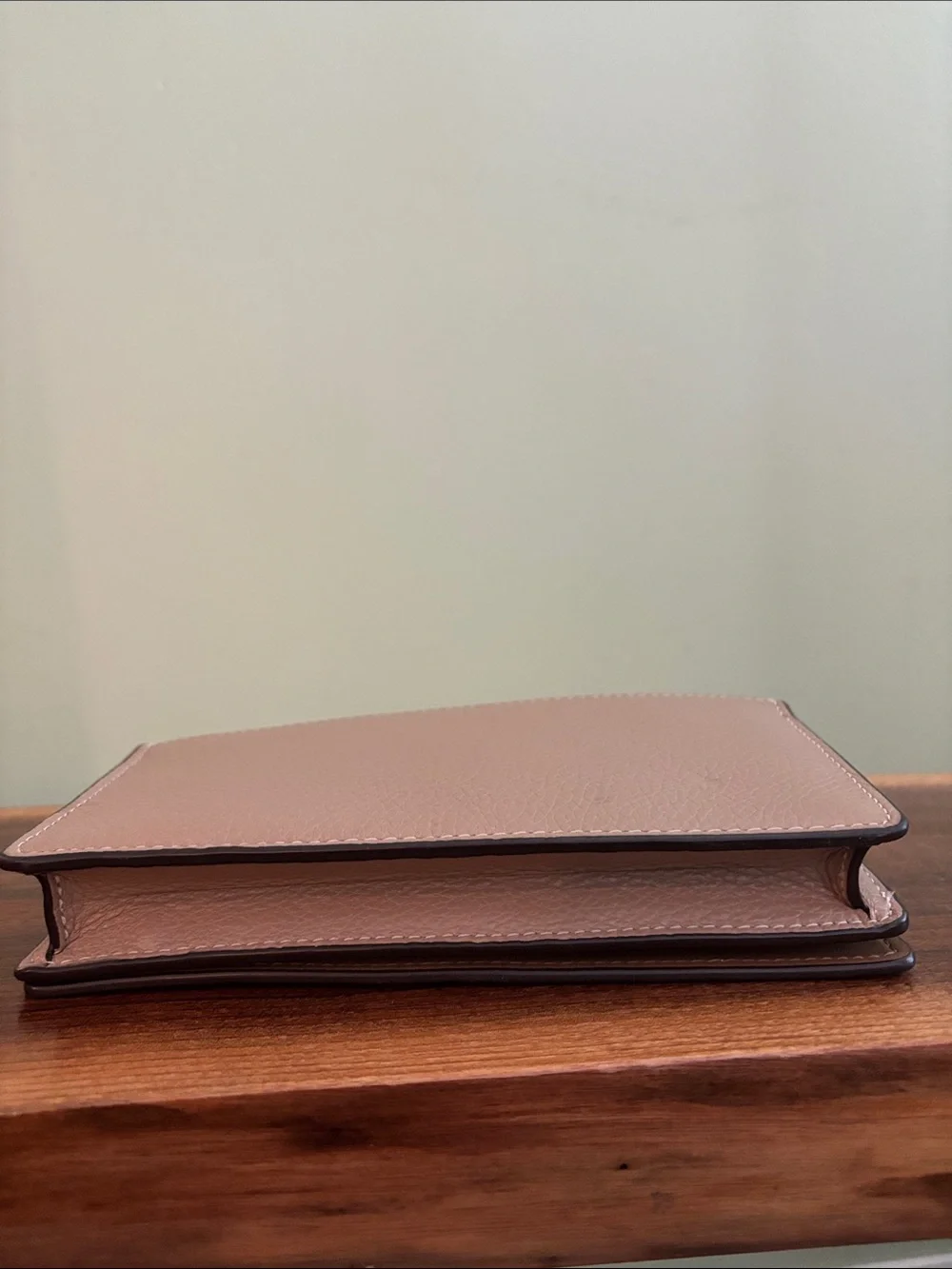 COACH beige Anna crossbody wallet